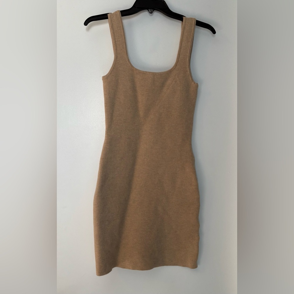 Brand: Abercrombie & Fitch Size: S Color: khaki/sand knit body con dress